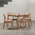 Providence Teak Timber Dining Chair, Natural