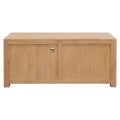 Amsterdam Embassy TV Console Teak Wood 2 Drawer TV Unit, 120cm, Natural