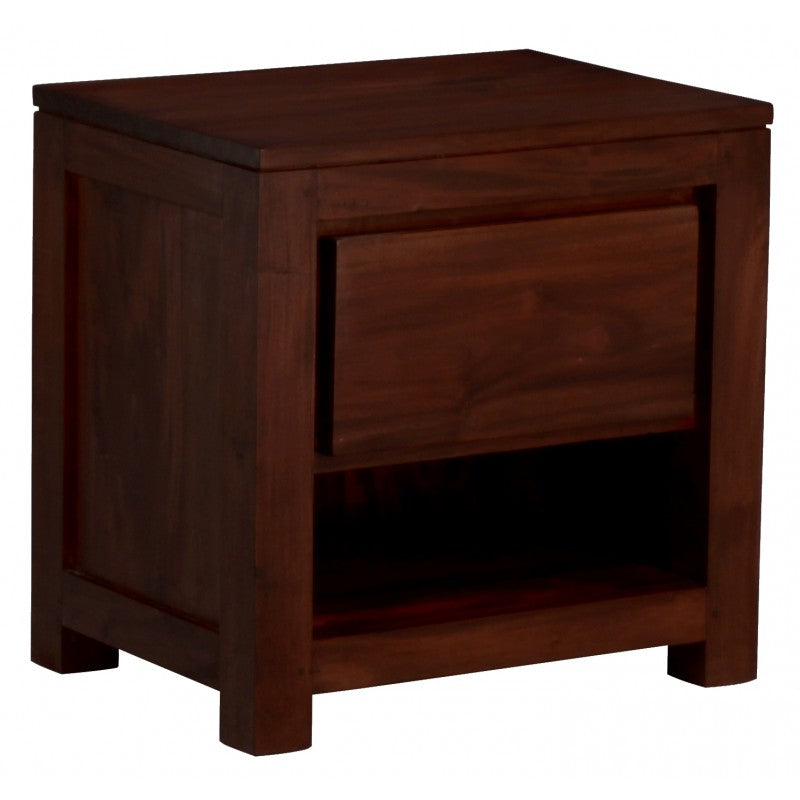 Scandinavian Amstel 1 Drawer Bedside Table AMER168BS-001-TA M