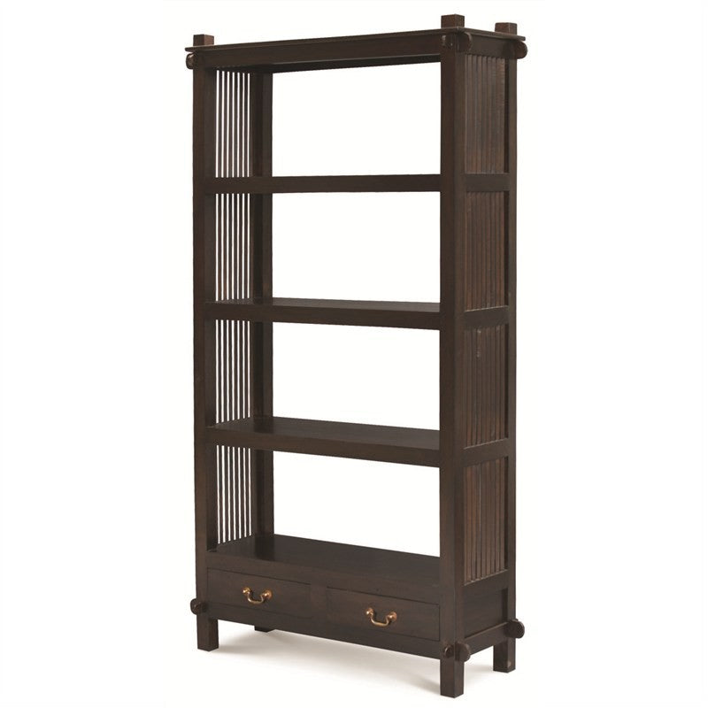 Bali Solid Timber Display Shelf Room Divider, Mahogany Colour AMER168BC-002-DMO-_C__1