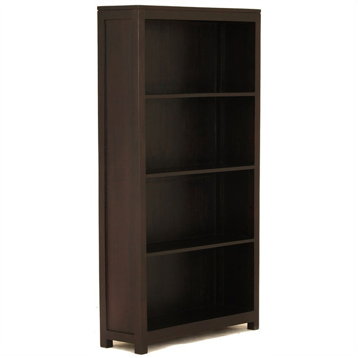 Amstel Solid Timber Wide Bookcase, Chocolate AMR168BC-000-TA-W-C_1