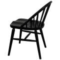 Vera Embassy Teak Timber Dining Chair, Set of 2, Black