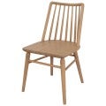 Riviera Teak Wood Timber Dining Chair, Set of 2, Natural