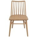Riviera Teak Wood Timber Dining Chair, Set of 2, Natural