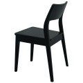 Providence Teak Timber Dining Chair, Set of 2, Black
