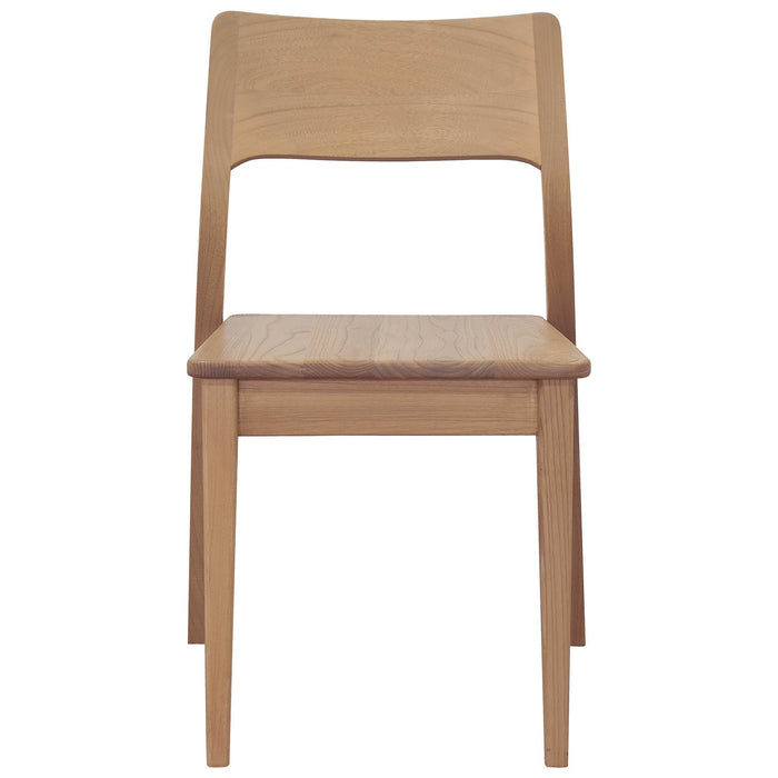 Providence Teak Timber Dining Chair, Set of 2, Natural