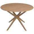 Dion San Diego Embassy Teak Timber Round Dining Table, 110cm, Natural