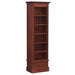 Tesla Solid Timber Slim Bookcase, Mahogany Color AMR168BC-001-DVD-_M__1